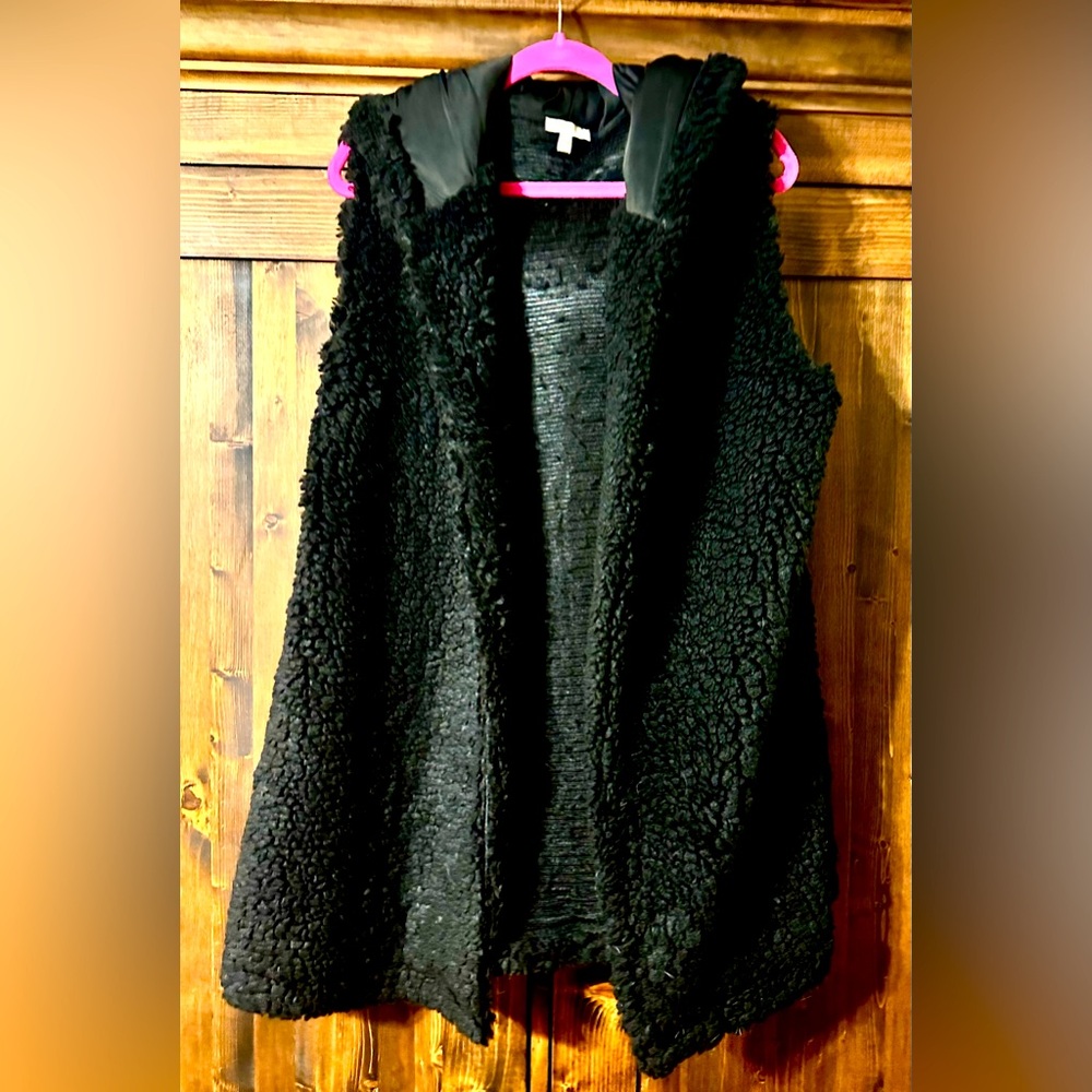 KORI AMERICA Plus hooded fleecy vest 2XL